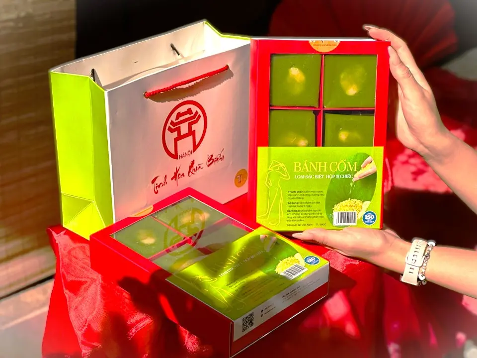 Bánh cốm mộc Hà Nội - Ảnh 4